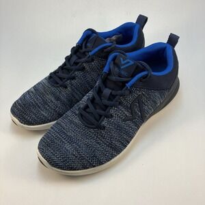 Vionic 335 Adley Knit Orthotic Athletic Walking Sneakers Lace-Up Blue Women US 8